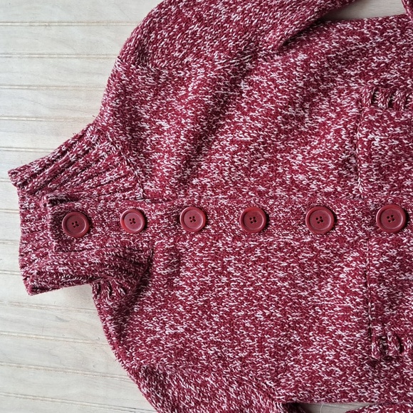 Mossimo Vintage Cotton Blend Cropped Front Pockets Causal Knit Cardigan Sweater - Picture 2 of 12